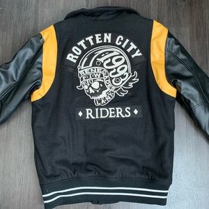 Rotten City Riders Letterman Jacket Size Medium